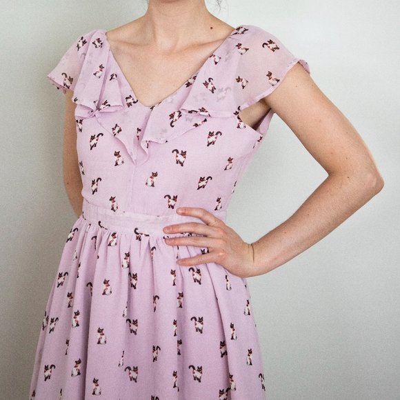 Lavender kitten dress from Boutique 1861 - Picture 5 of 6
